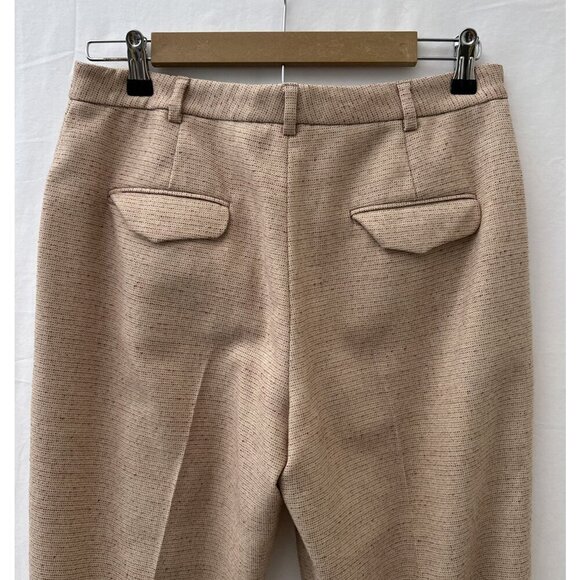TseSay Womens Pants Wool Blend Beige Trousers Straight Leg Made In USA Size 10 - Picture 10 of 10